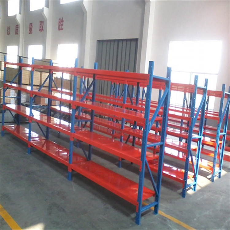 Guangdong Industrial Iron Racks Storage Shelf Medium Duty Garage Warehouse Shelving Units