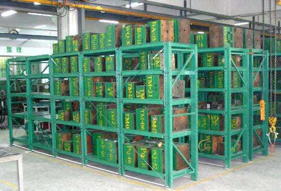 Mracking 1000kgs Loading Capacity Industrial Mould Shelves Warehouse Heavy Duty Roller Drawer Steel Mold Racks for Mould Storage