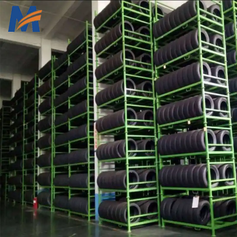 Mracking China  Heavy Duty Stacking Pallet Racks Manufacturer Portable Stack Racks for Sale  Car Tire Stacking Rack