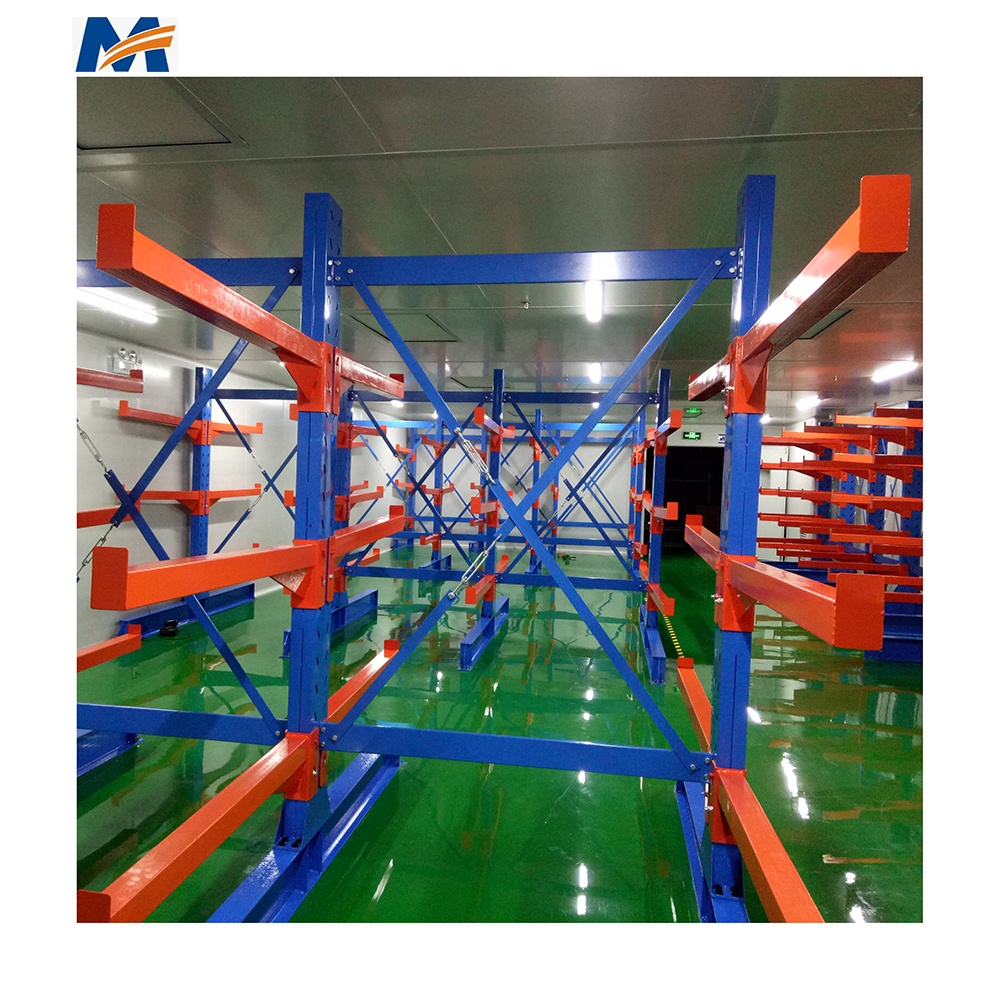 Mracking Adjustable Corrosion Protection Steel Pipe Storage Shelf Custom Warehouse Cantilever Rack System
