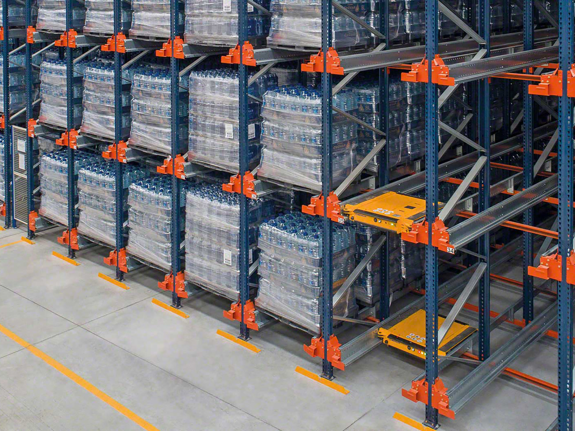 Radio Shuttle Pallet Racking System Automated Warehouse Storage Racking System