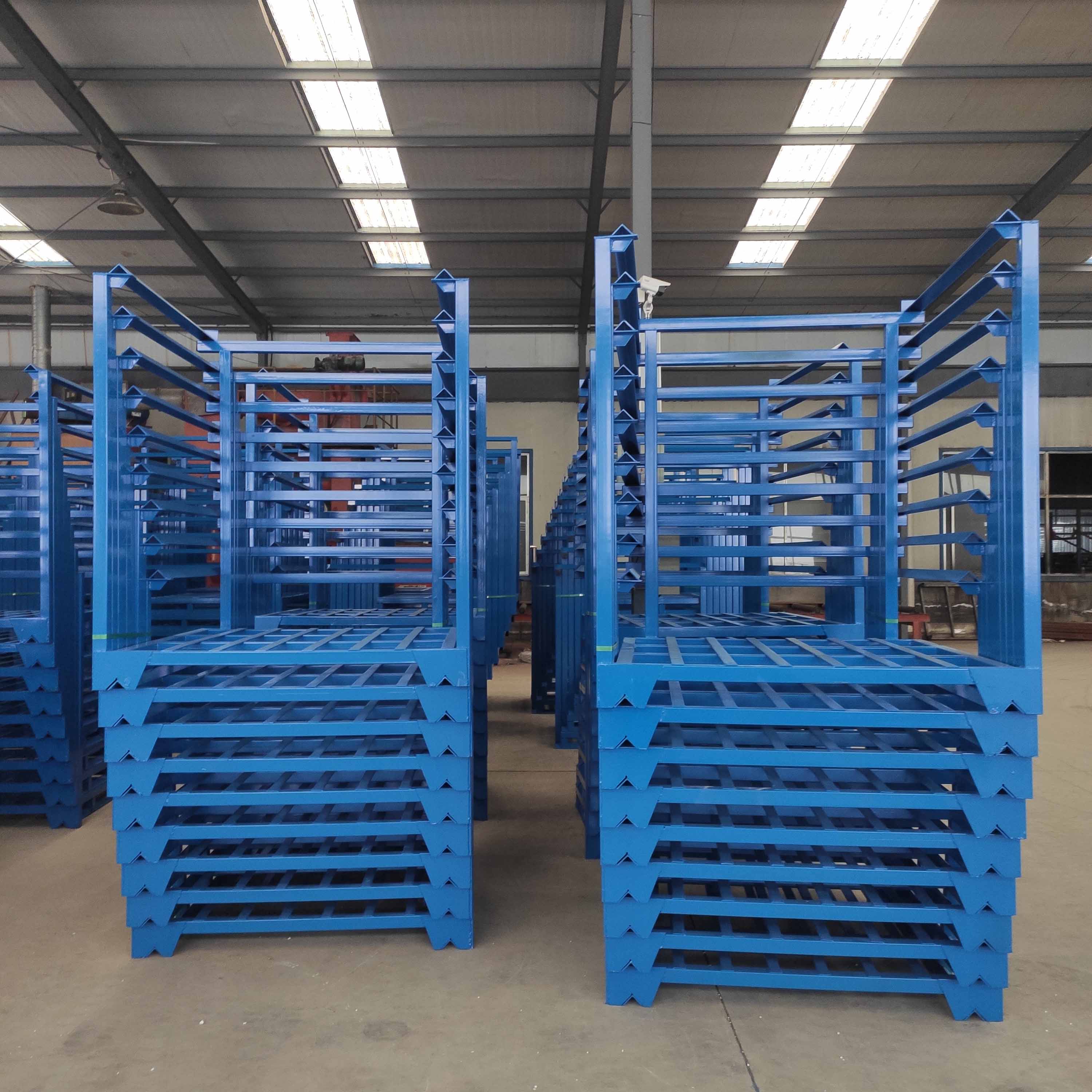 Mracking Heavy Duty Portable Stacking Pallet Racks Customized Foldable Industrial Warehouse Storage Racks on Sale