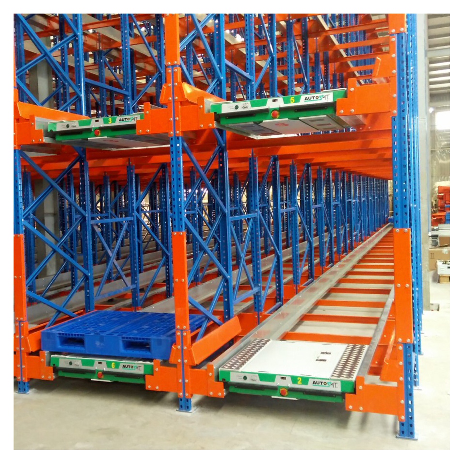 China Heavy Duty Load 1000-1500kg Adjustable Pallet Shuttle Racking System for Sale