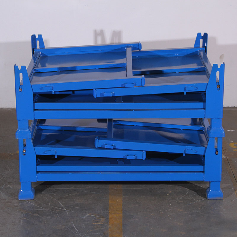 Mracking Affordable Steel Foldable Stacking Rack Custom Large Size Fabric Storage Racks Shelf for Warehouse