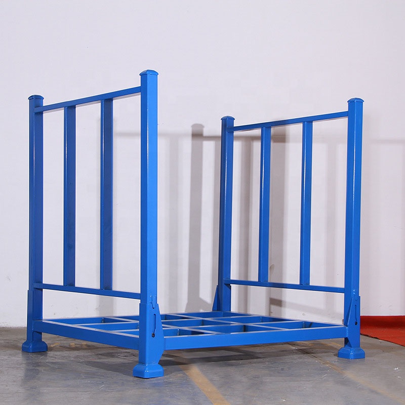Factory Wholesale Strong Loading Capacity Steel Storage Rack Custom Portable Metal Foldable Stacking Rack