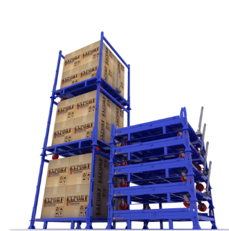 Mracking Customized Steel Metal Stacking Racks High Stacking Racks for Warehouse Storage