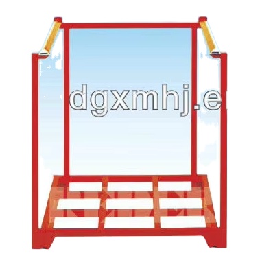 Mracking Warehouse Foldable Stackable Steel Pallet Tainer Storage Nestainer Stacking Rack