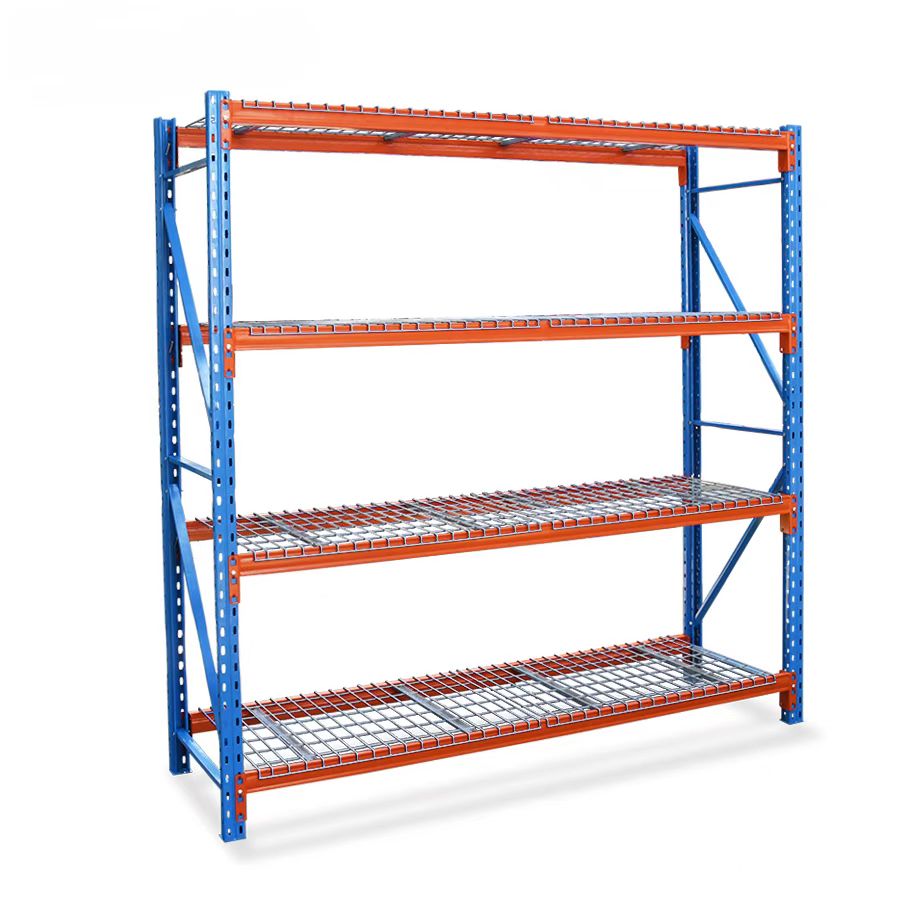 Mracking Customized 4-Tier Boltless Iron Rack Medium Duty Long Span Assemble Shelving for Storage for Warehouses Certified GS