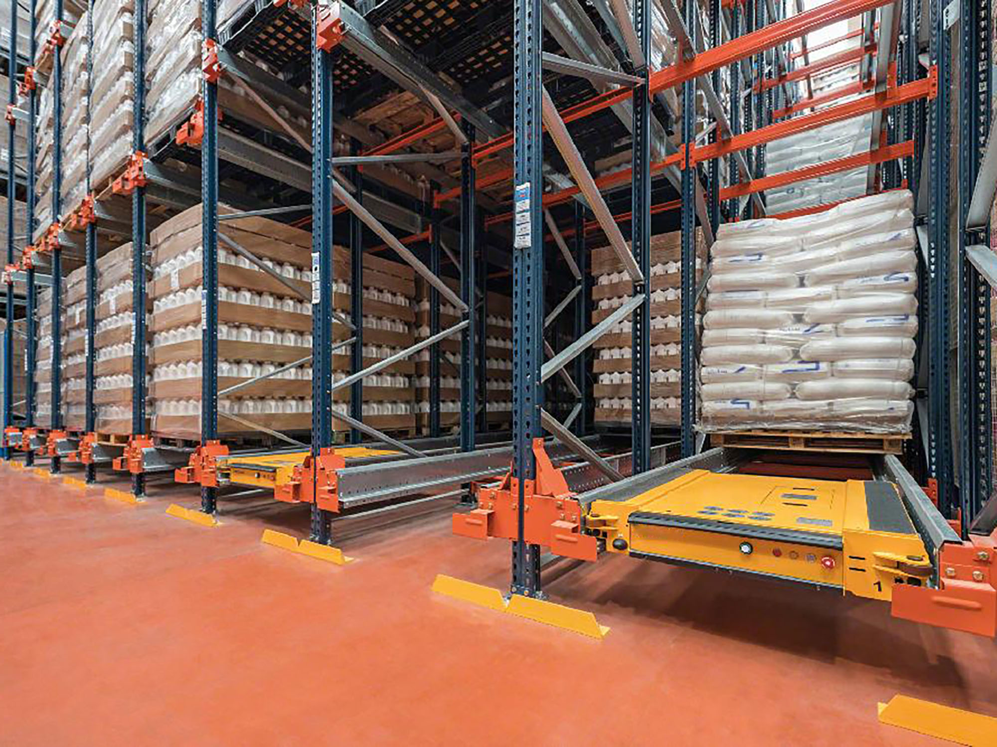 Automated Shuttle Pallet Racking System Customizable Radio Shuttle Racking