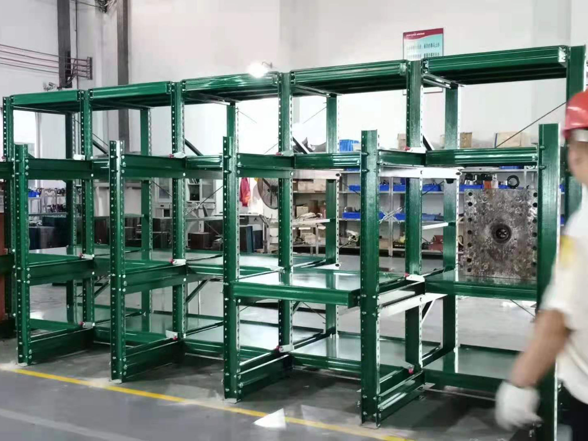 Mracking Industrial Mold Racks High - Strength Steel 1000kg/m² Load - Bearing Customizable for Warehouse Mould Storage
