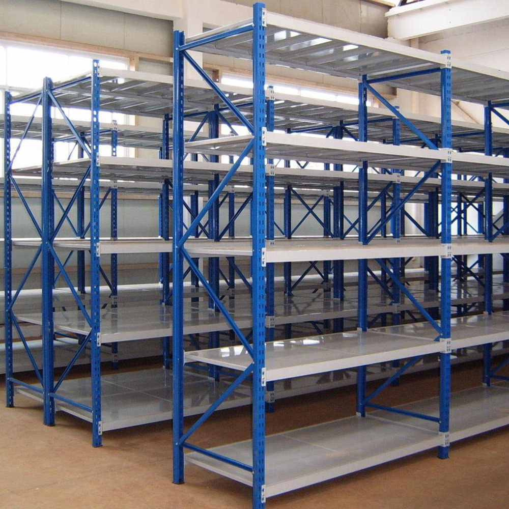 Mracking Multi Level Medium Duty Shelves Bolt Rack Shelf Manufacturer for Sale Customizable 4 Layer Steel Customized Orange 43kg