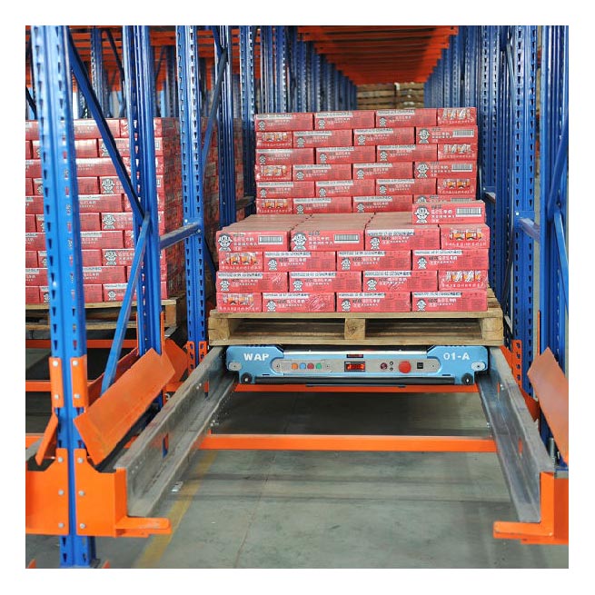 China Wholesale Warehouse Semi-autometic Racking System Pallet Shuttle Racking System Remote Control Radio Shuttle Racking