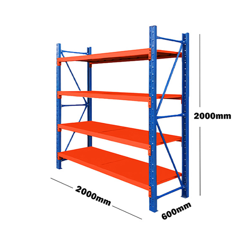 Mracking Multi Level Light Duty Shelves for Sale Customizable 2000*600*2000mm Boltless Rack Shelf Manufacturer