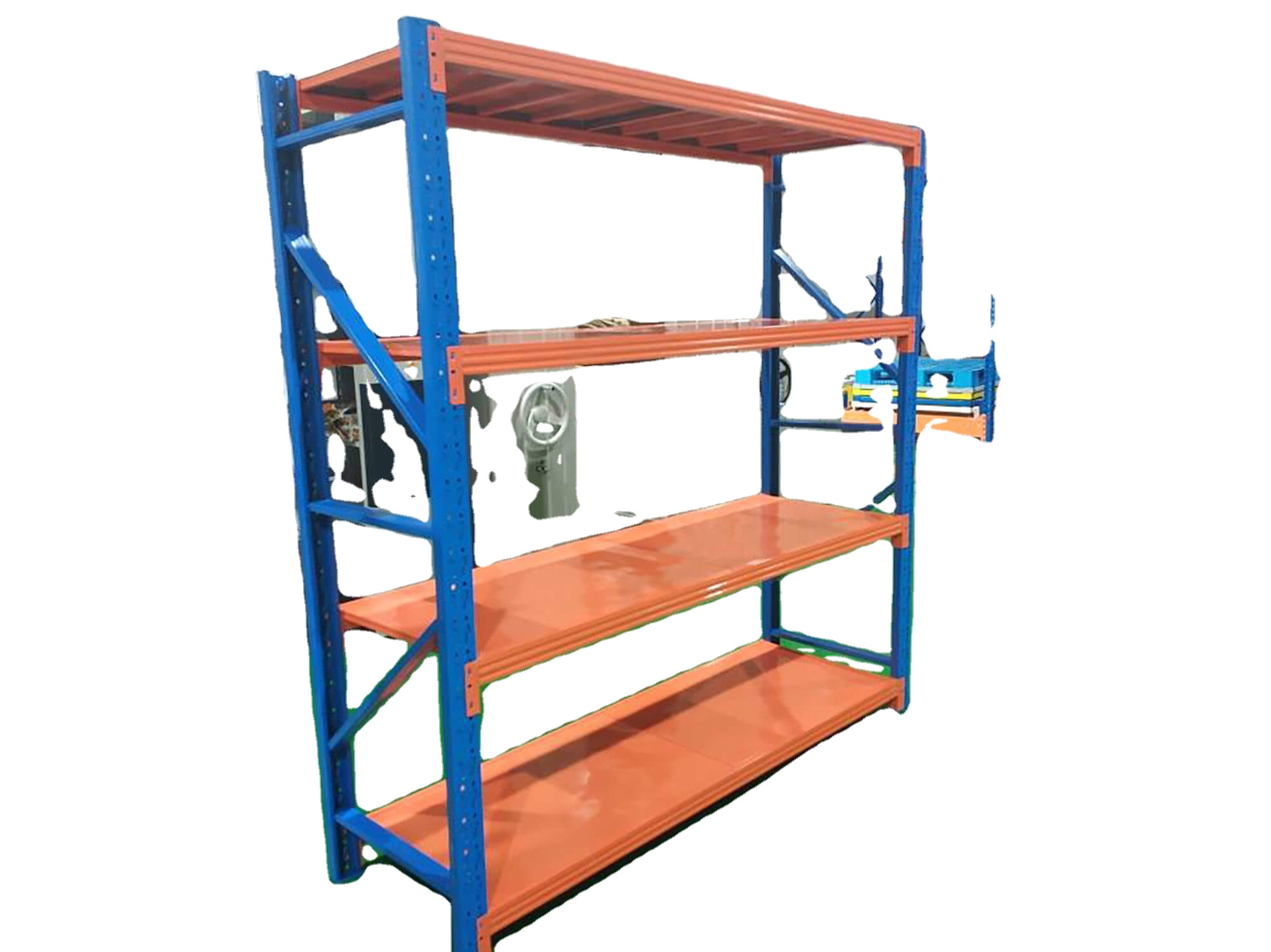 Mracking Popular Adjustable Metal Boltless Shelf Racks Medium Duty Warehouse Storage Rack Units No-Bolt Stacking Shelves
