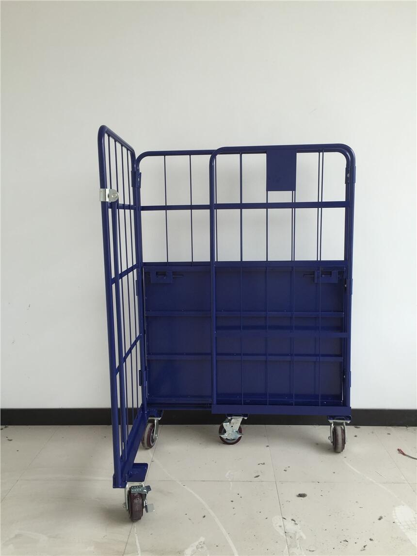 Mracking Warehouse Trolley Roll Cage Roll Container with Wheels Trolleys Heavy Duty Logistics Cages