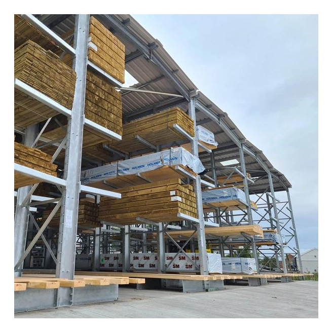 China Wholesale Strong Steel Cantilever Shelves for Fabric Roll Storage Rack Adjustable Heavy Duty Cantilever Racking for Sale