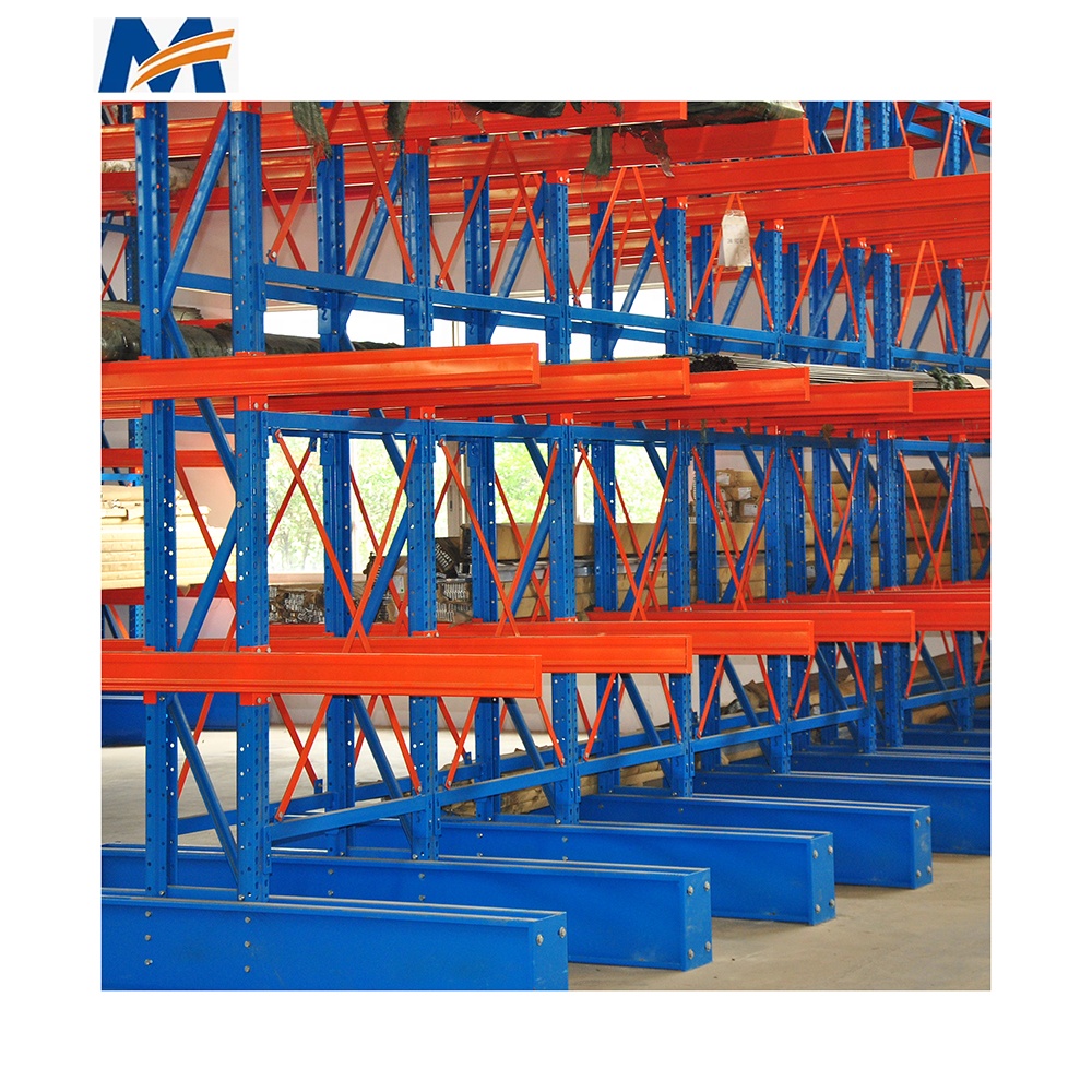 XINMIAO Customized Wrehouse Shelving Industrial Heavy Duty Single Sided Double Sided Cantilever Racks for Rebar Storage