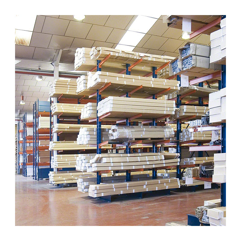 Mracking Customized Steel Cantilever Racking Single/Double Arm Load Capacity 500/1000/1500/2000kg 5-Layer Stacking Goods