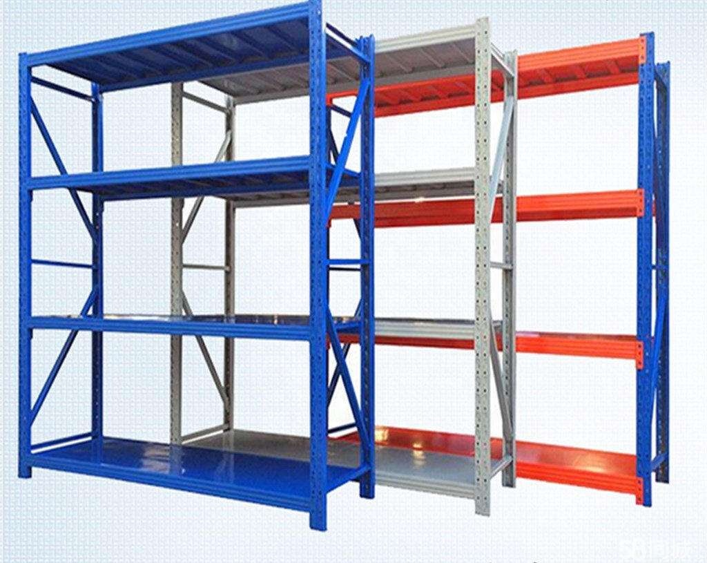 Mracking Metal Light Duty Warehouse Storage Rack Shelf, Shelves Racks Stainless Steel Cold Rolled Storage Shelf