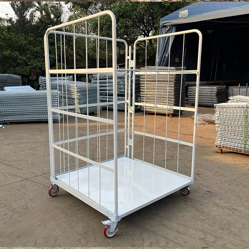 Mracking Warehouse Trolley Roll Cage Roll Container with Wheels Trolleys Heavy Duty Logistics Cages