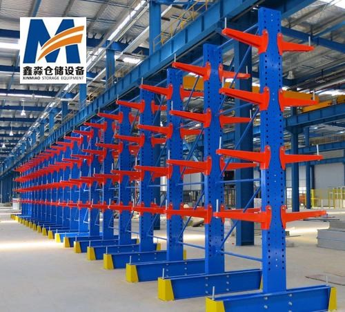Mracking Customized Steel Cantilever Racking Single/Double Arm Load Capacity 500/1000/1500/2000kg 5-Layer Stacking Goods
