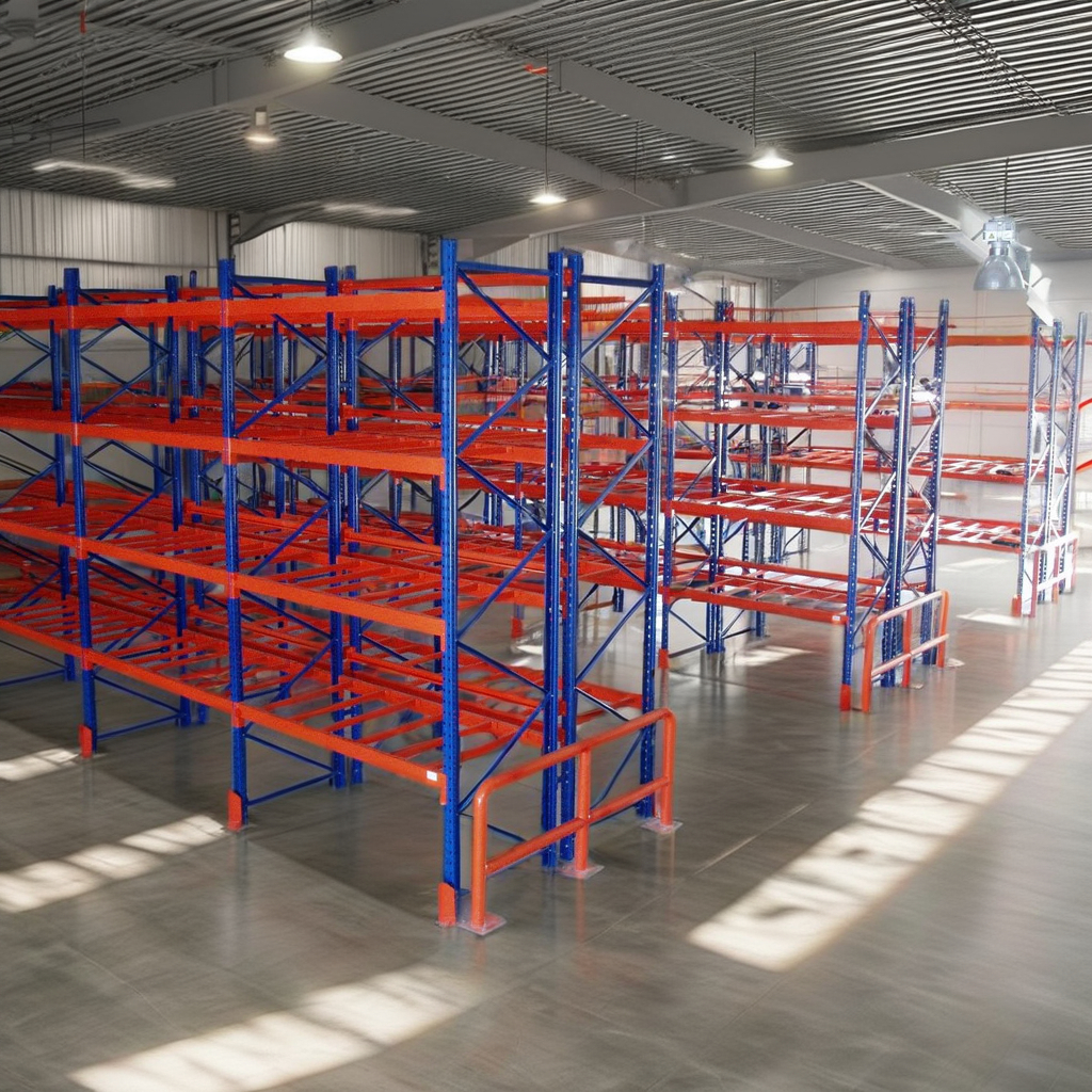 Mracking Industrial Pallet Shelving Rack Heavy-Duty 1000kg/2000kg/3000kg Storage Racking Steel Material for Warehouses