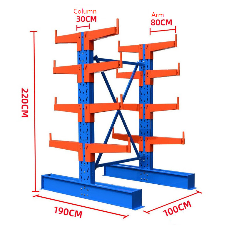 Mracking China Pipe Storage Customized Warehouse Storage Racking System Warehouse Equipment Industrial Cantilever Rack for Sale