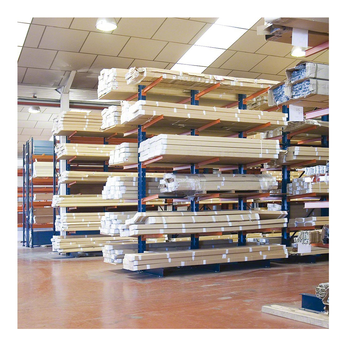 China Warehouse Cantilever Lumber Rack for Furniture, Lumber, Tubing, Textiles