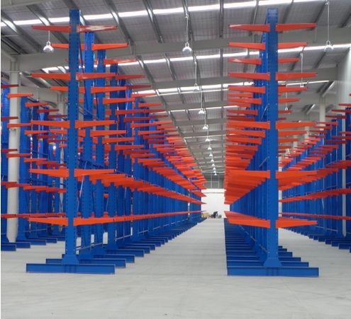 Industry Steel Pipe Storage Double Sided  Heavy Duty Cantilever Rack