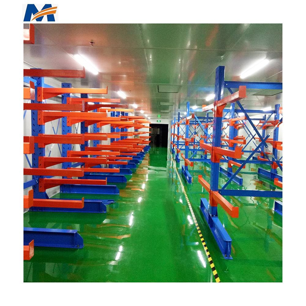 XINMIAO Customized Wrehouse Shelving Industrial Heavy Duty Single Sided Double Sided Cantilever Racks for Rebar Storage