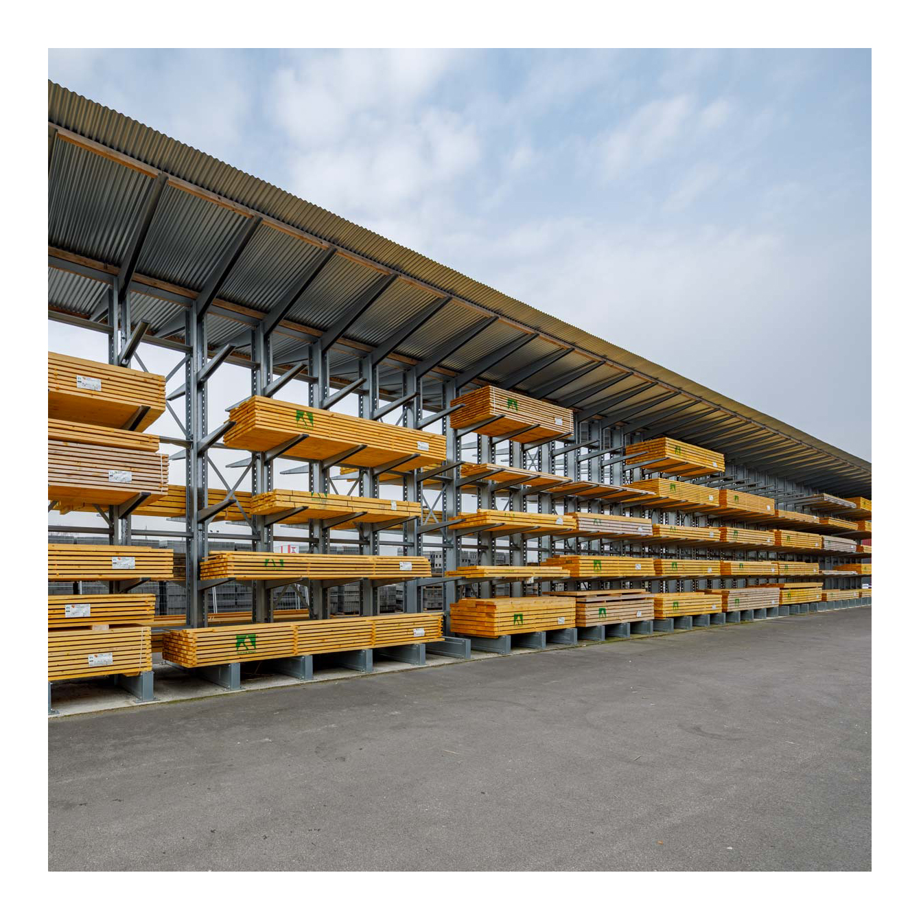 China Wholesale Strong Steel Cantilever Shelves for Fabric Roll Storage Rack Adjustable Heavy Duty Cantilever Racking for Sale