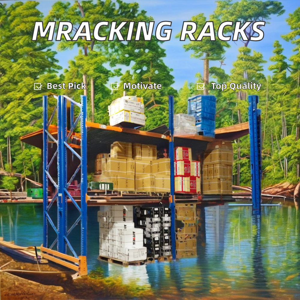 Mracking Industrial Pallet Shelving Rack Heavy-Duty 1000kg/2000kg/3000kg Storage Racking Steel Material for Warehouses