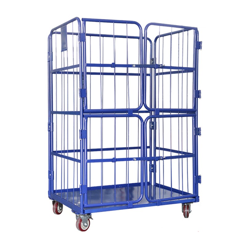 Mracking Warehouse Trolley Roll Cage Roll Container with Wheels Trolleys Heavy Duty Logistics Cages