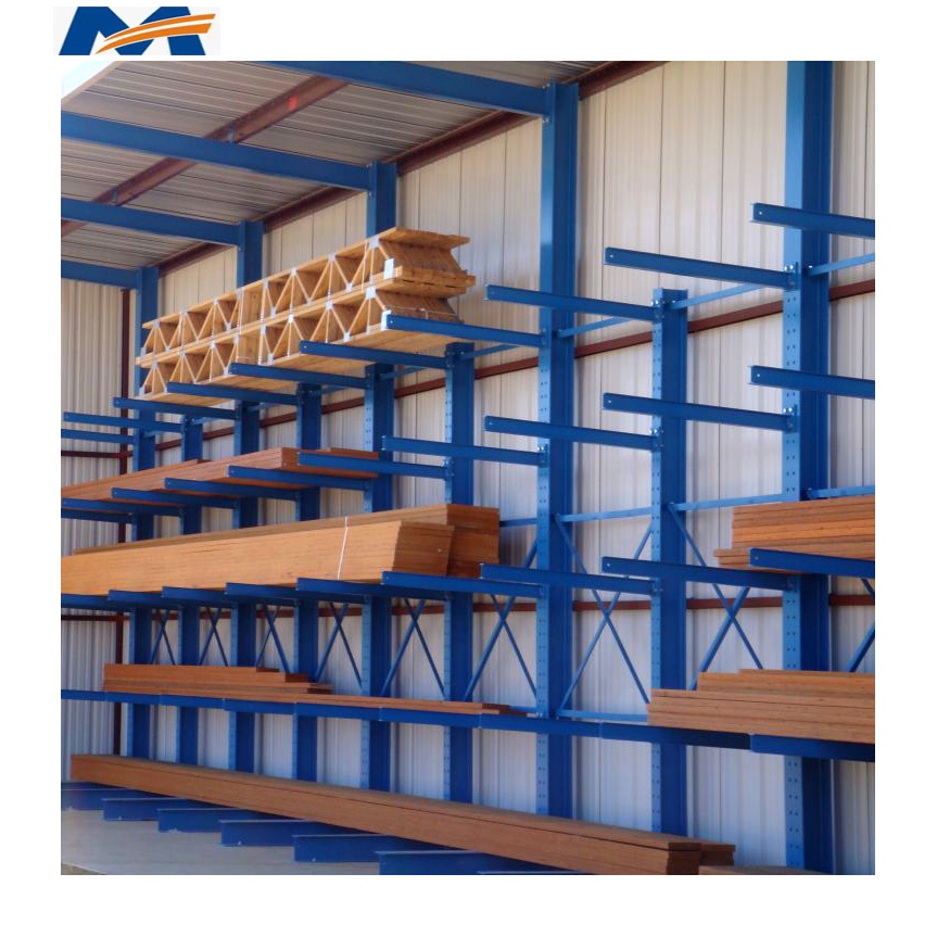 XINMIAO Customized Wrehouse Shelving Industrial Heavy Duty Single Sided Double Sided Cantilever Racks for Rebar Storage