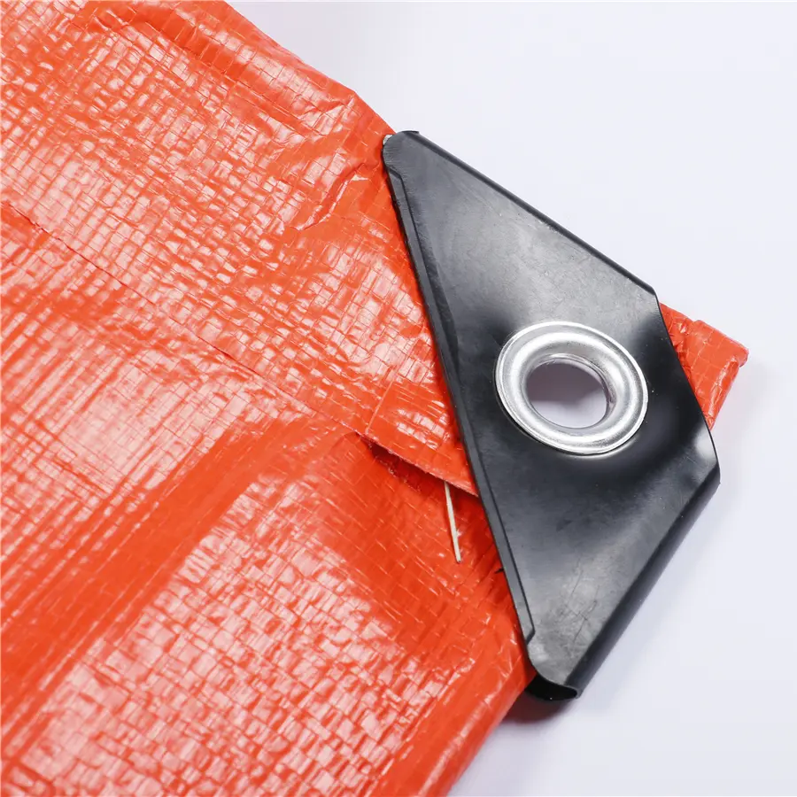 Wholesale High Quality Double Side Orange PE Tarpaulin Truck Cargo Cover 100% Waterproof Tarpaulin Manufacturer, Suppliers