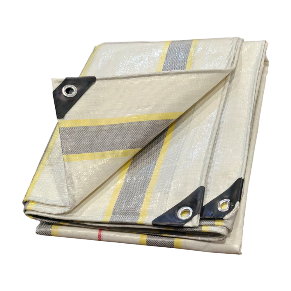 Colorful Striped PE Tarpaulin details