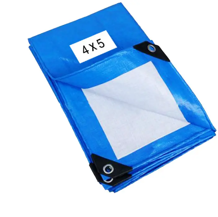 China Blue White Striped PE Tarpaulin Manufacturer, Factories