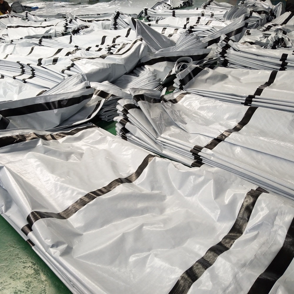 Colorful Striped PE Tarpaulin Detail 1