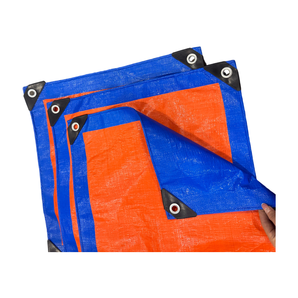 Colorful Striped PE Tarpaulin Texture