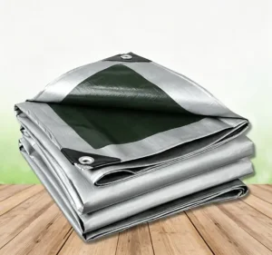 Wholesale Thickened silver-green PE tarpaulin