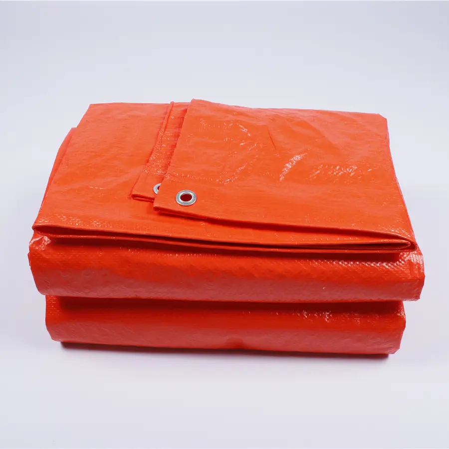Wholesale High Quality Double Side Orange PE Tarpaulin Truck Cargo Cover 100% Waterproof Tarpaulin Manufacturer, Suppliers