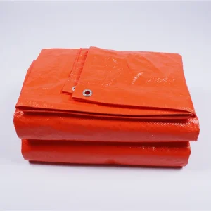 Wholesale High Quality Double Side Orange PE Tarpaulin Truck Cargo Cover 100% Waterproof Tarpaulin Manufacturer, Suppliers