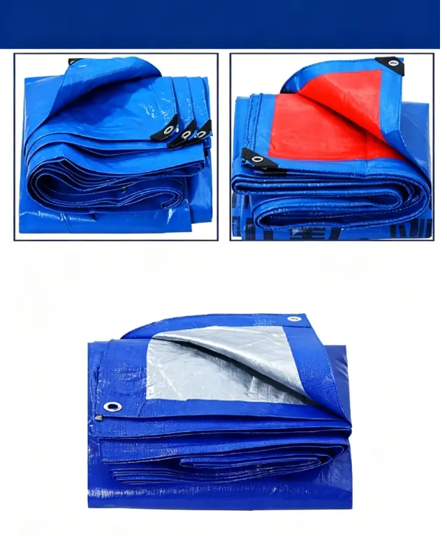 China High Quality 100% Virgin Pe Poly Concrete Curing Blanket Waterproof Tarpaulin Sheets Cold-Proof Insulated Tarps Pe Tarpaulin Manufacturer, Manufacturers
