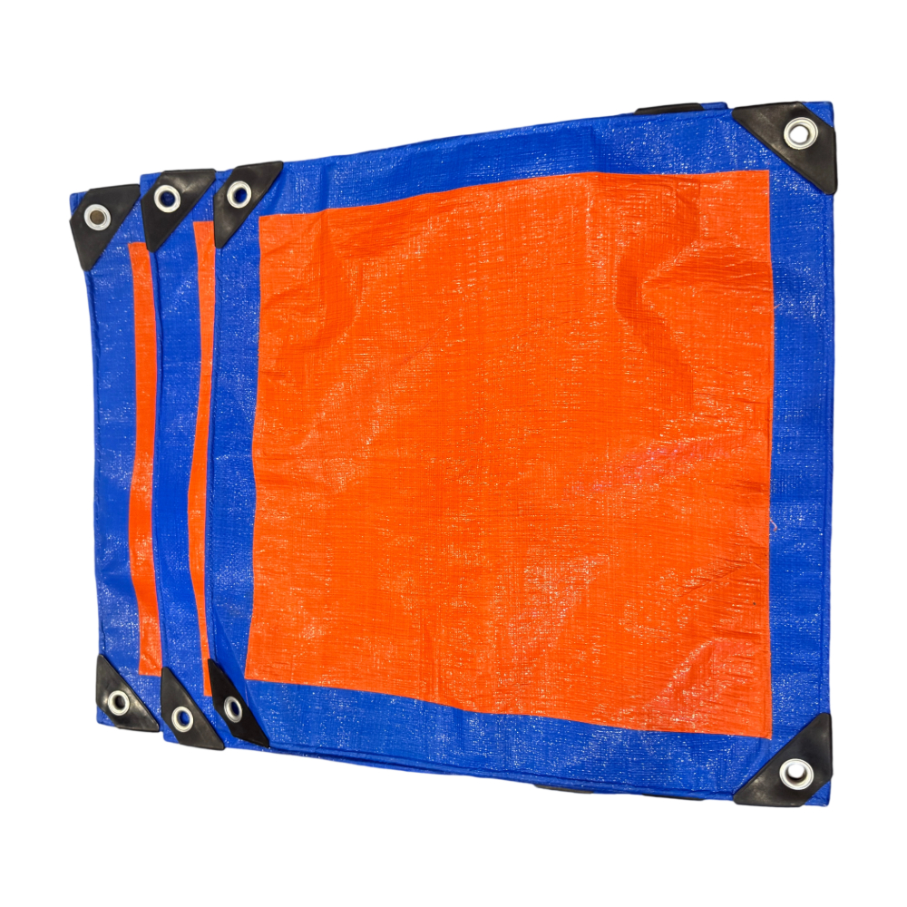 Colorful Striped PE Tarpaulin Application