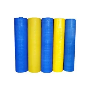 PE tarpaulin roll cover with eyelets
