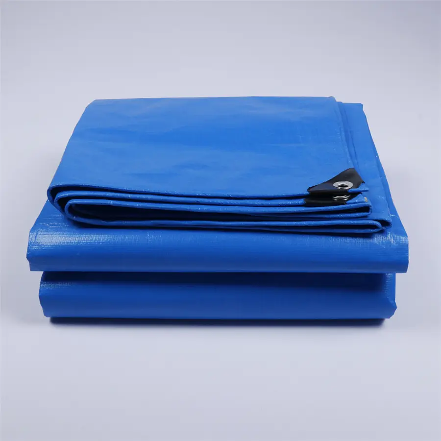 Wholesale Strong Tear Resistant Double Blue Tarpaulin Fabric for Farming Transport and Storage Manufacturer, Factory