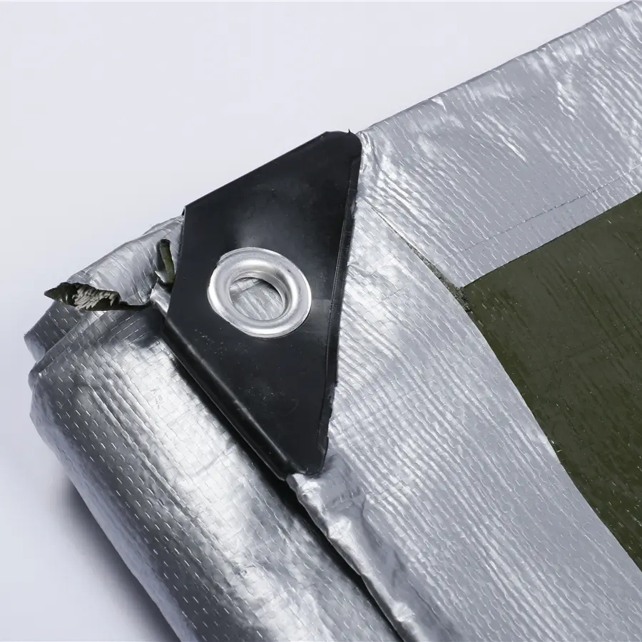 China Waterproof Tent Double Silver Color Roofingproof Cover Tarpaulin Heavy Duty Waterproof Tarpaulin Sheet Roll Manufacturers, Factory