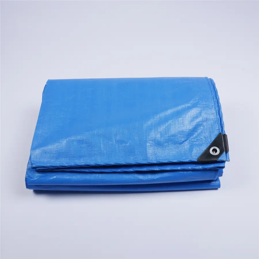 China Heavy Duty Waterproof Blue and White PE Tarpaulin Suppliers, Factory