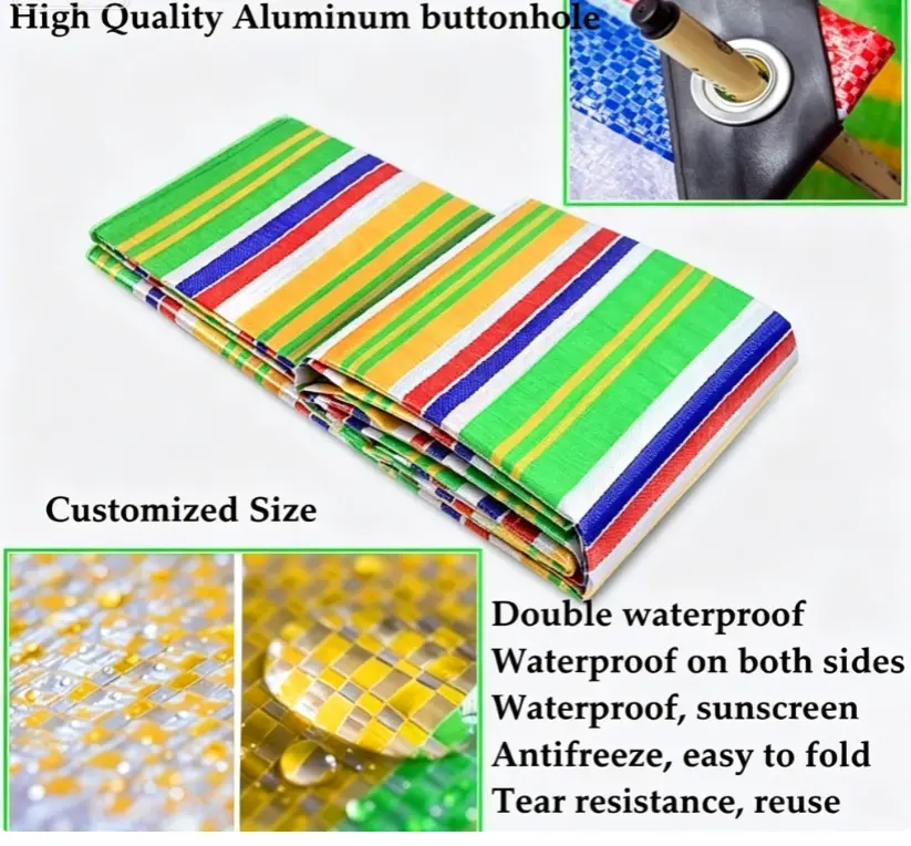 Wholesale Waterproof PE Tarpaulin Rainproof Garden Outdoor Awning Shade Sail Anti-Static Anti-UV Woven for Car Boat Pet Dog House Cover Manufacturer, Supplier