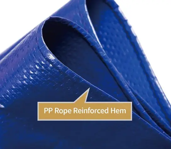 China Deep Blue Ultra Waterproof Heavy Duty PE Tarpaulin with Reinforced Grommets for Outdoor Use Suppliers, Factory